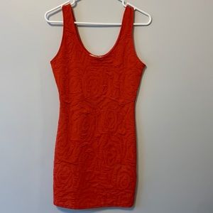 Beautiful coral pink Forever 21 dress-WORN ONCE